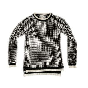 Black and White Knit Sweater